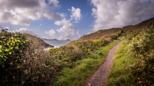 The coastal path by Port Quin, Cornwall